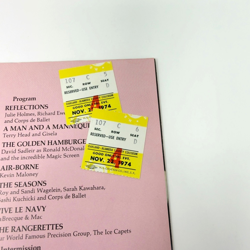 Ice Capades Program Lot 5 Vintage 1970s 1980s Ice Show Tickets Figure Skating - Picture 13 of 16